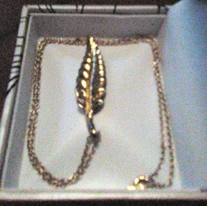 Silver w/ Gold Accents Tiffany & Co. Chain & Charm